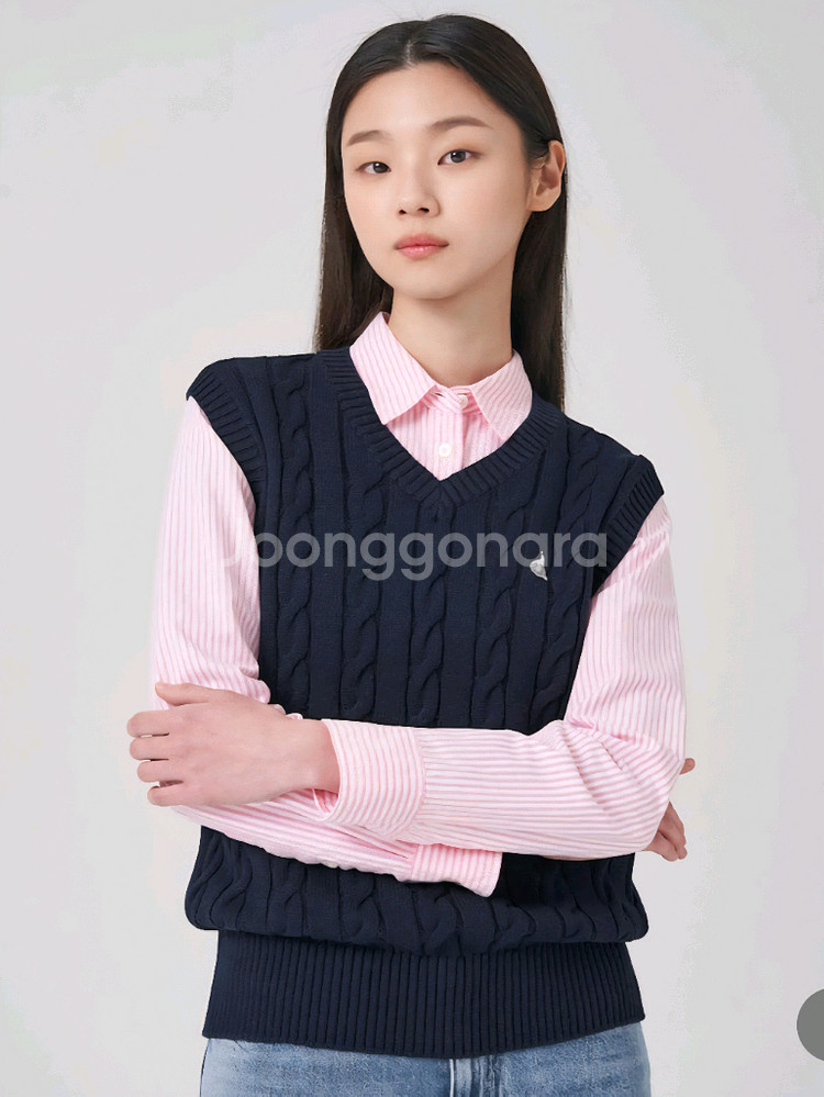 (정가99000원)빈폴 울 100% 가을 니트베스트S--0