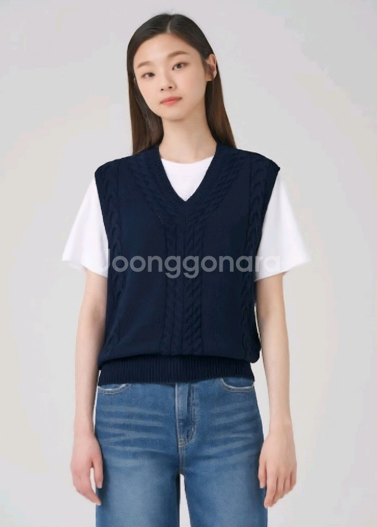 (정가99000원)빈폴 울 100% 가을 니트베스트S--2