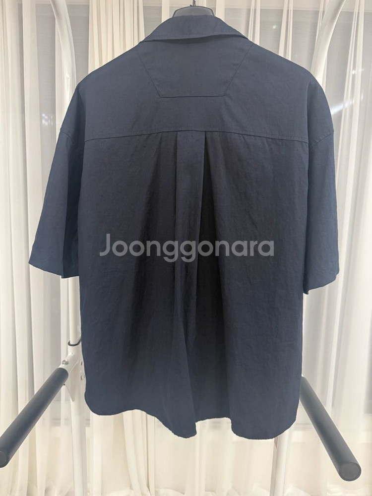 준지 서머 리넨 오픈 칼라 반팔셔츠 46사이즈 팝니다--6