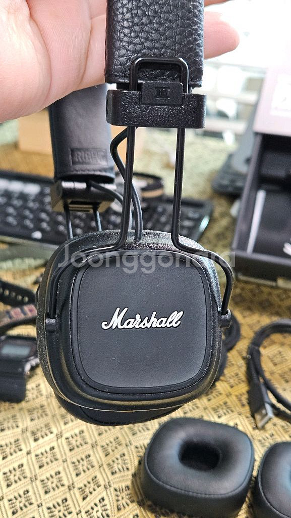 마샬 Major IV 블랙 헤드폰--1