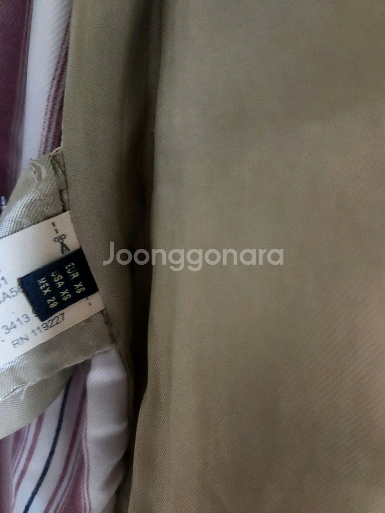 마시모뚜띠 베이지 트렌치코트 여성명품 간절기아우터--8