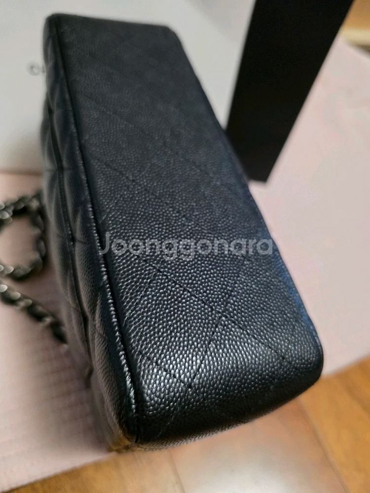 샤넬 뉴미니 캐비어 은장 26번대 백화점정품--5