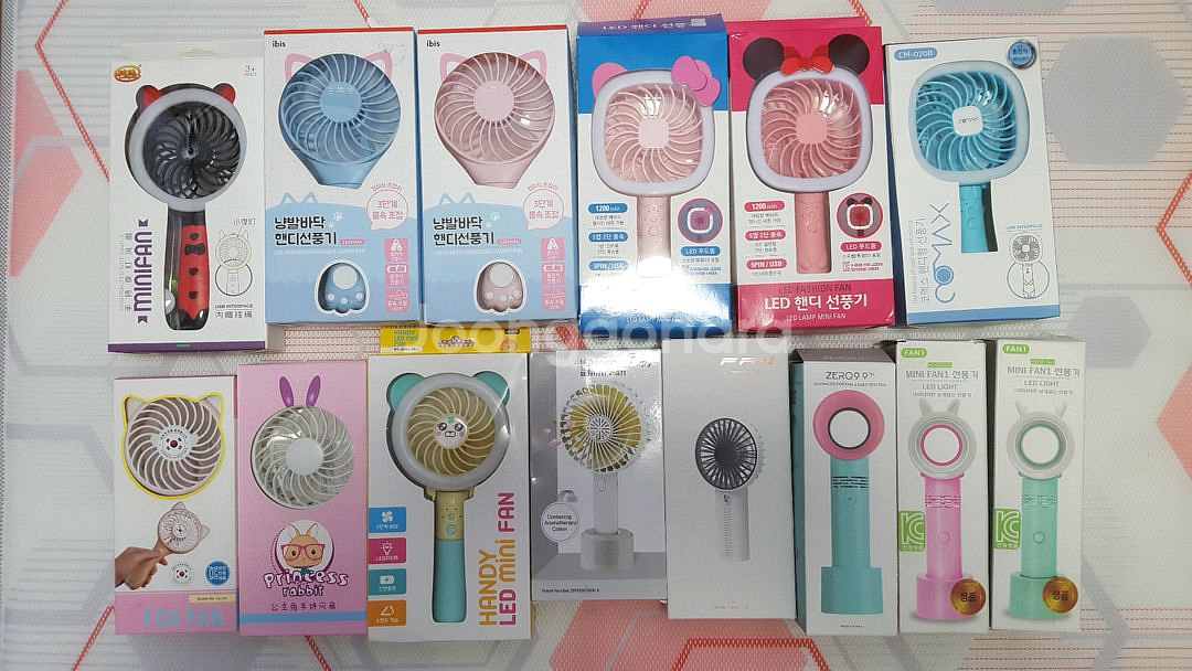 LED 핸디 미니 선풍기 새상품--0