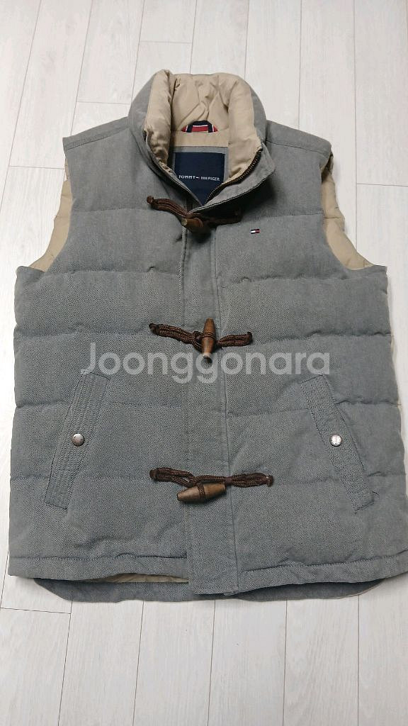 타미힐피거 남성 패딩 조끼 M(상태최상)--0