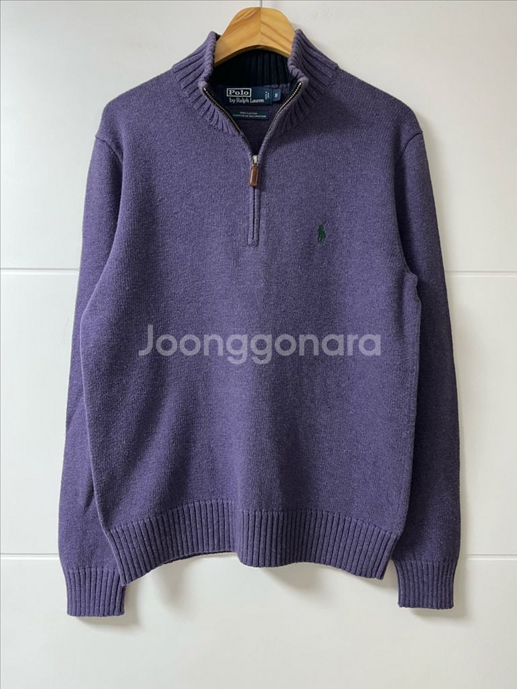 폴로 랄프로렌 반집업 니트--1