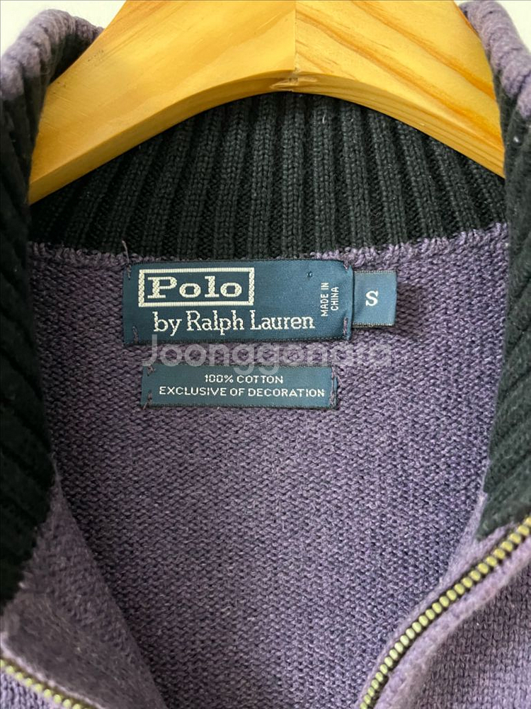폴로 랄프로렌 반집업 니트--6