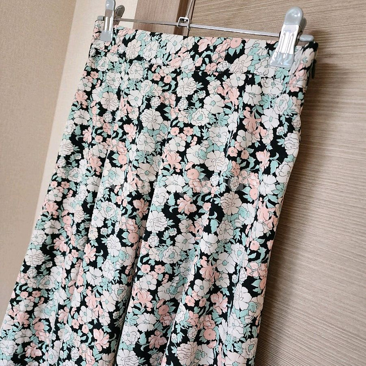 제시카무드 플라워롱스커트 66사이즈--4