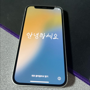 아이폰 12미니 128기가 화이트(후면 파손)