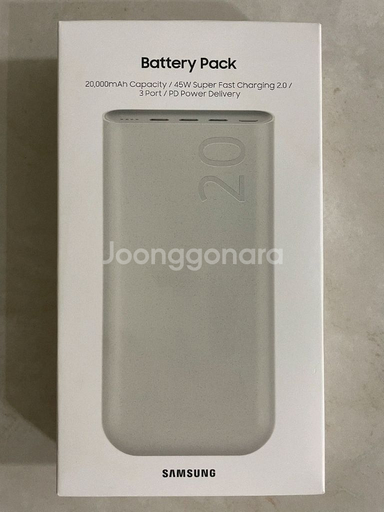 삼성 미사용 정품 2000mAh 보조배터리--0