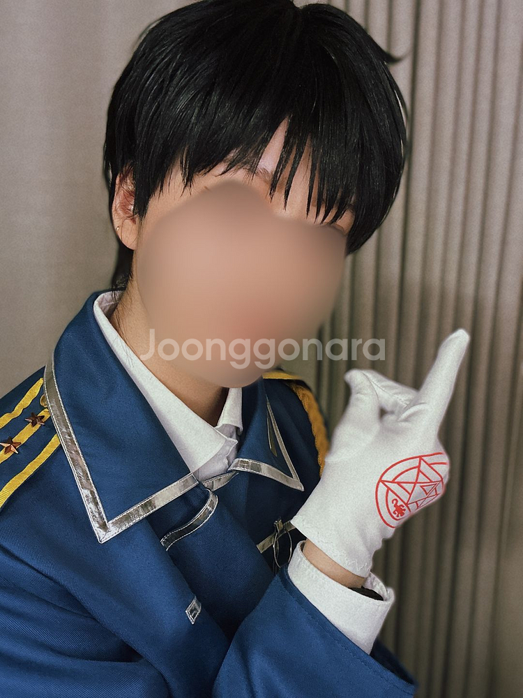 강철의연금술사 - 로이머스탱 코스프레 가발--0