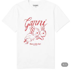 가니 토끼 반팔 티셔츠 화이트 새상품