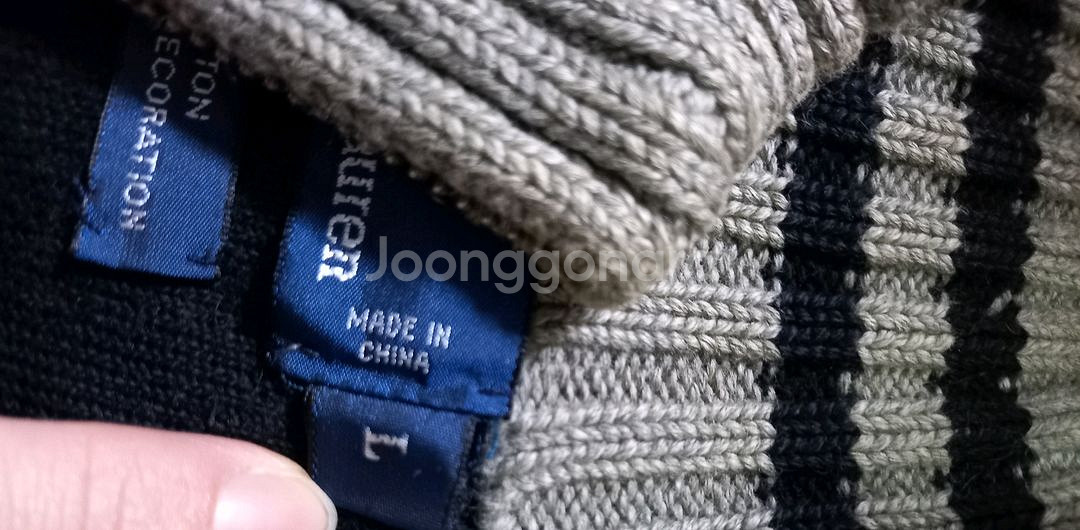 폴로 POLO 빅포니 집업 니트집업 100/L--6