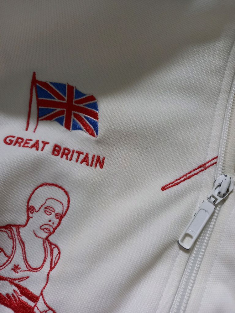 아디다스 영국 톰슨 화이트 트랙탑 저지 져지집업 90 이미지