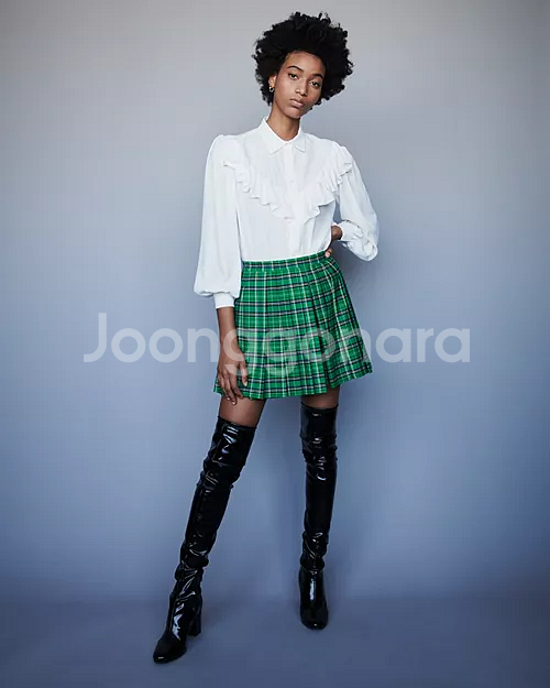 (새상품) 마쥬 실크 러플 블라우스 1사이즈--0