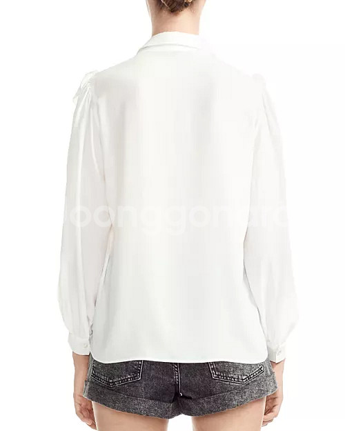 (새상품) 마쥬 실크 러플 블라우스 1사이즈--4