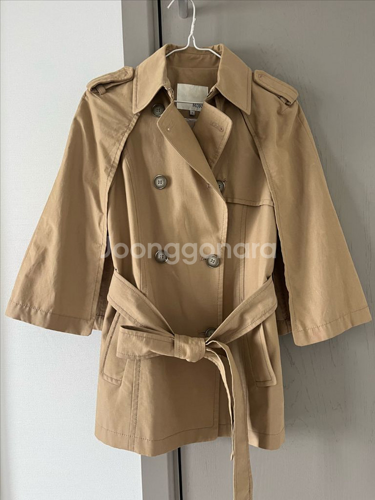 [택포]미쏘 케이프 조끼 트렌치 자켓 S사이즈--1