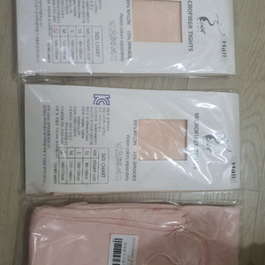 발레 타이즈 연핑크 새상품 3개, 미성 XL 레오타드