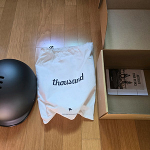 Thousand 스텔스블랙 자전거 헬멧 L