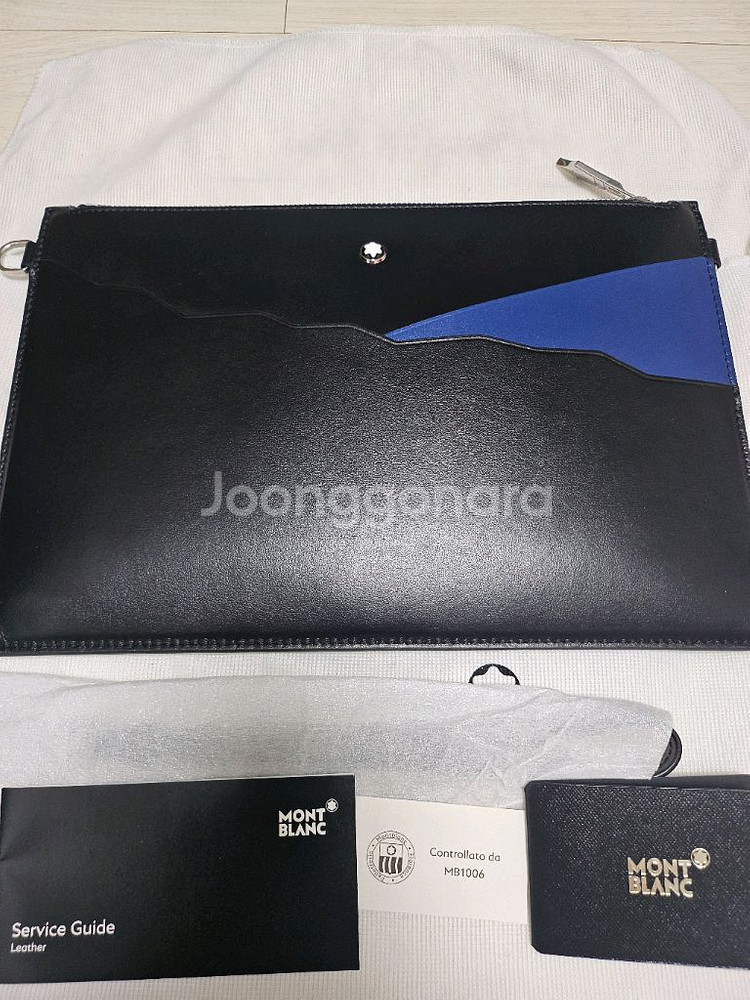 몽블랑 클러치백 새제품 풀구성--1