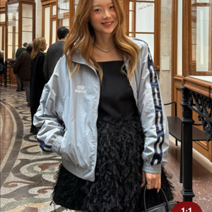 미나수 주문폭주 품절!! 오버핏 윈드브레이커 스카이블루