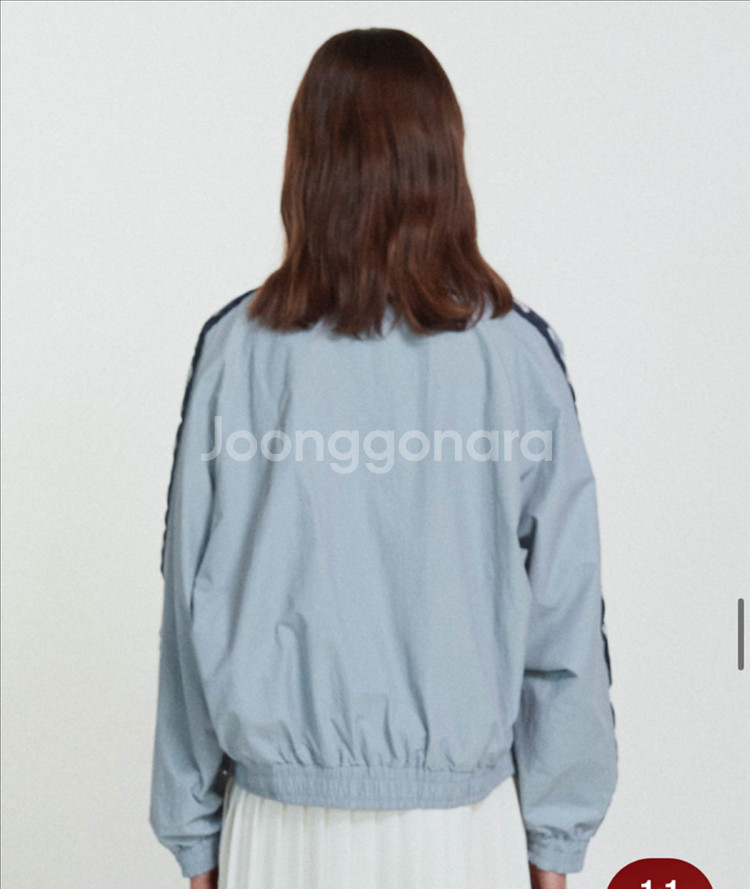 미나수 주문폭주 품절!! 오버핏 윈드브레이커 스카이블루--6