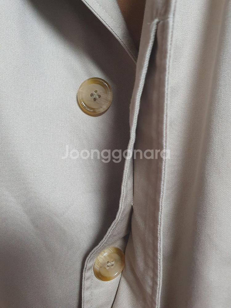택포 버버리 코트 베이지 하프 트렌치코트 M--4