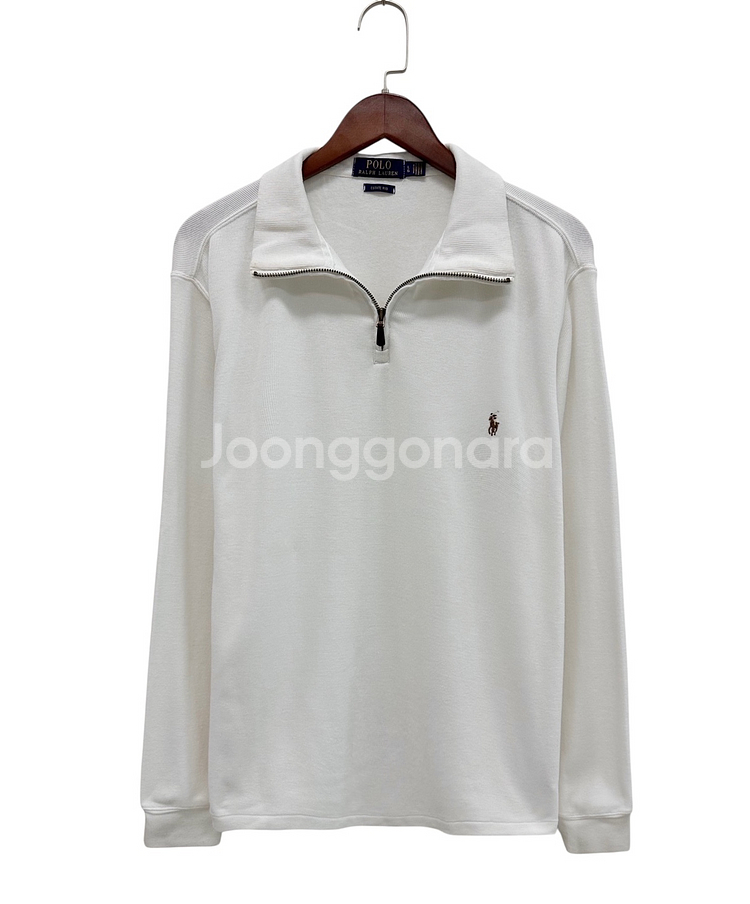 폴로 반집업 니트 화이트 (L~XL)--0