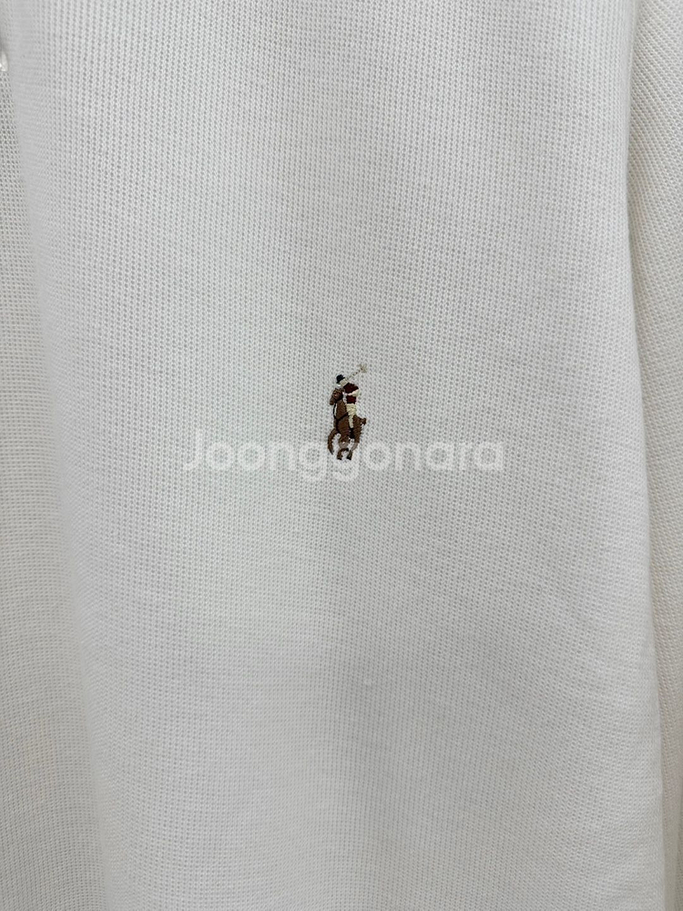 폴로 반집업 니트 화이트 (L~XL)--4