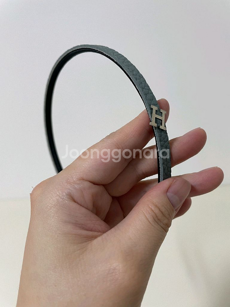 블루그레이 H 포인트 헤어밴드--0