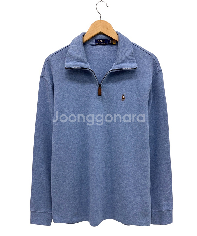 폴로 QR신형 반집업 니트 스카이블루 (L~XL)--0