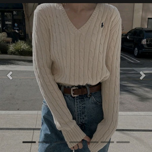 (정품)폴로랄프로렌 브이넥 케이블 니트티 아이보리