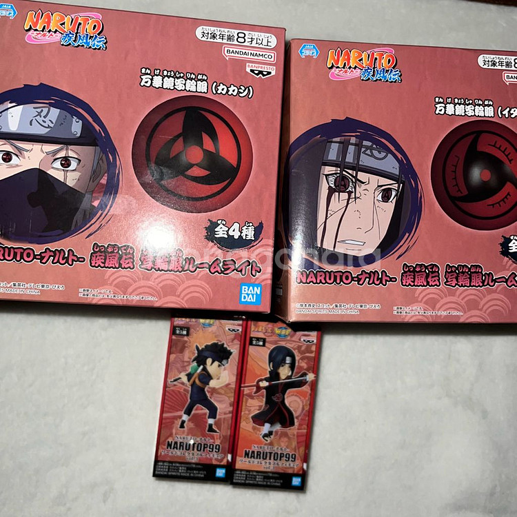 나루토 룸라이트 조명 피규어 카카시 이타치 시스이 일괄--0