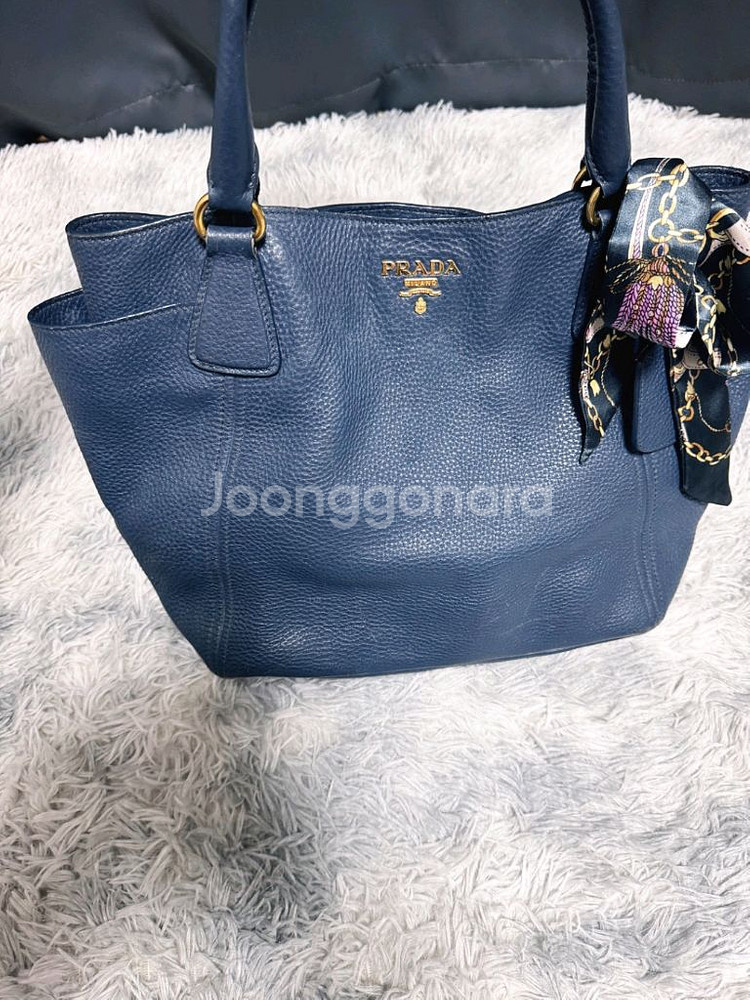 프라다 비텔로 다이노 사이드포켓 숄더백 정품--0