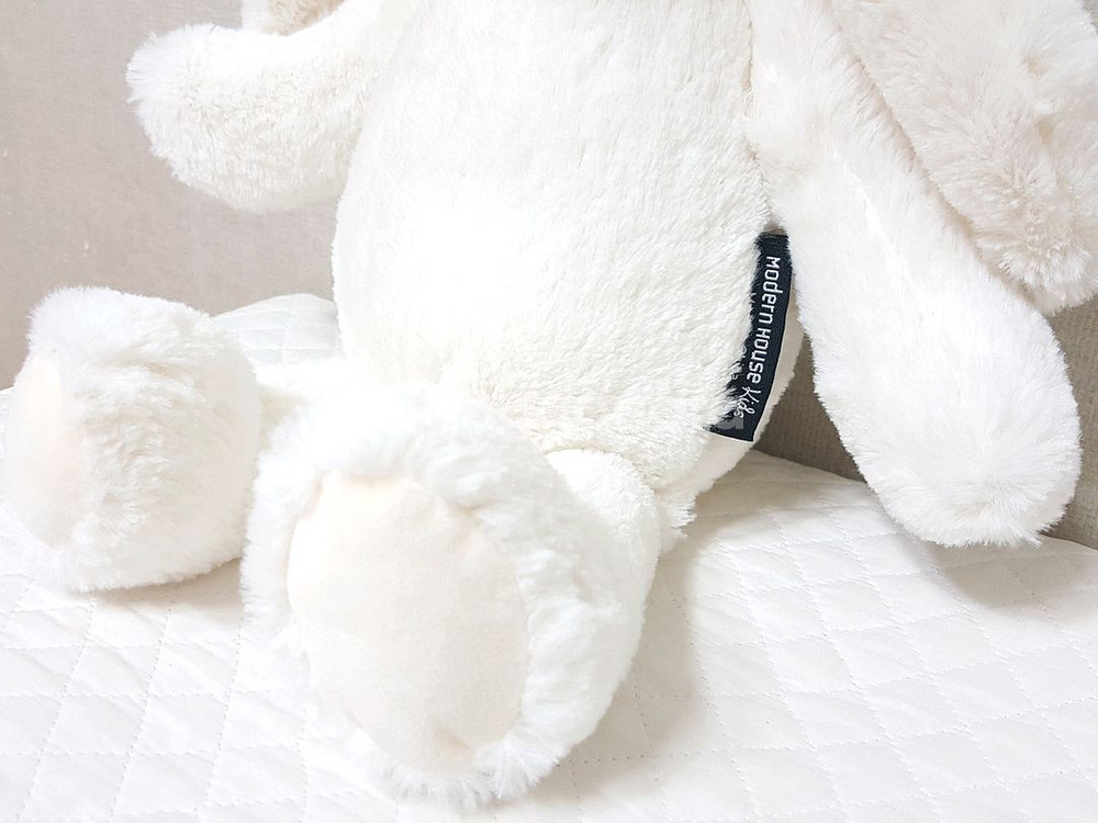 미사용)모던하우스 극세사 폭신한 애착 토끼인형 38cm--2