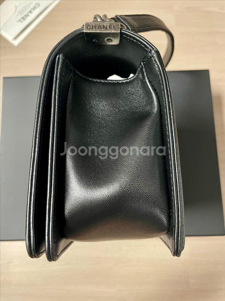 샤넬 보이백 빈티지은장 램스킨--5