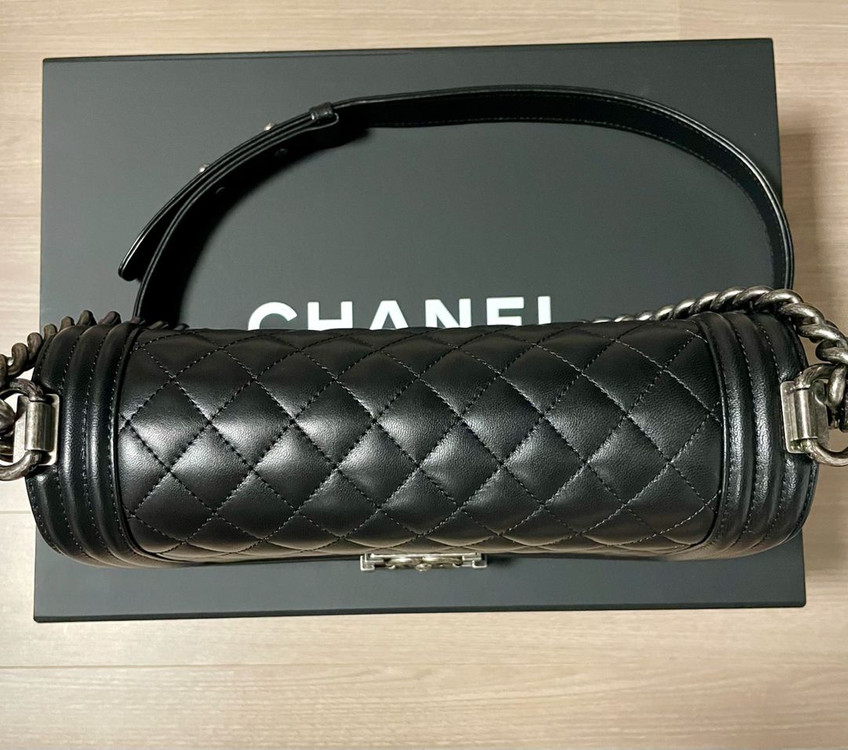 샤넬 보이백 빈티지은장 램스킨--9