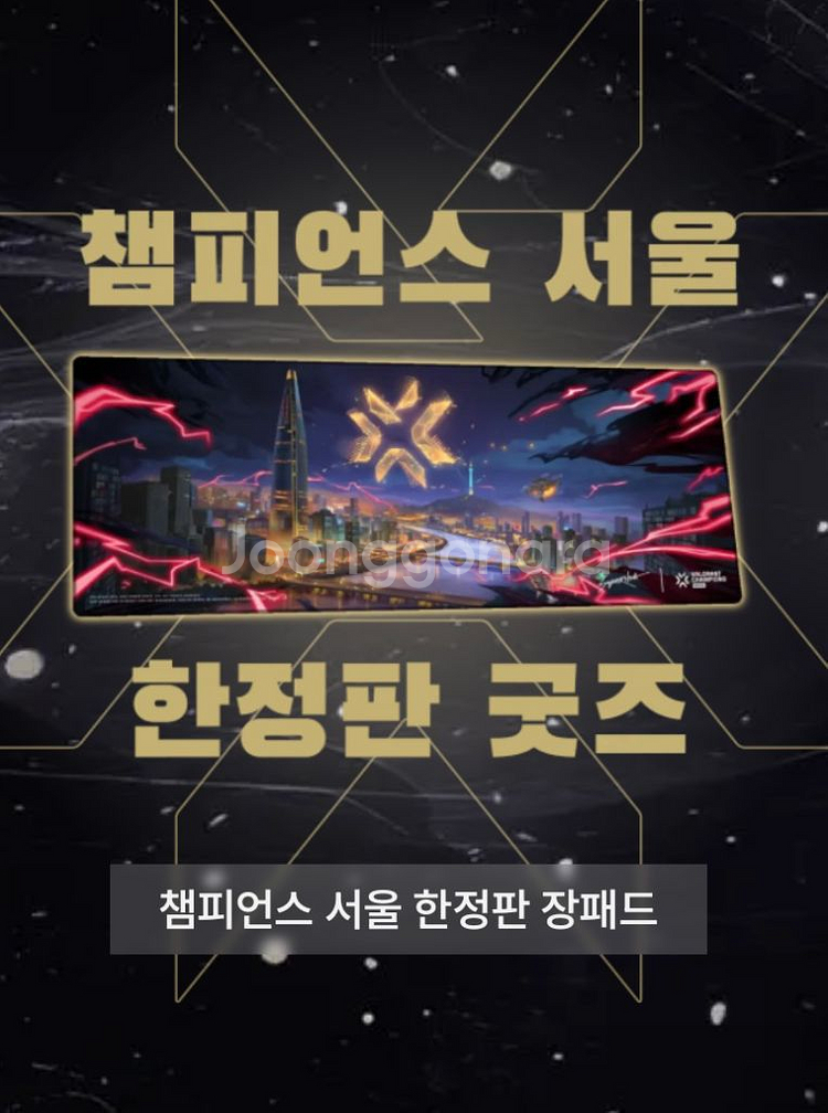 2024 발로란트 챔피언스 서울 한정판 장패드--0