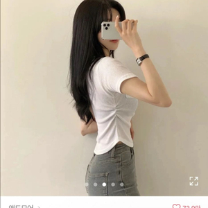[에이블리] 몸매 예뻐보이는, 또또 셔링 포켓 크롭 반