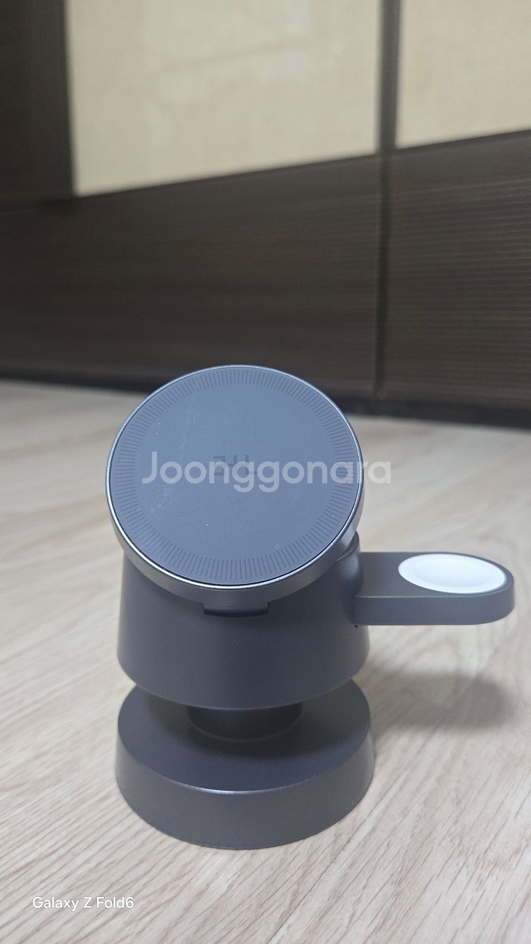 삼플라 머시룸등 4in1 고속무선 충전기 거치대(블랙)--0