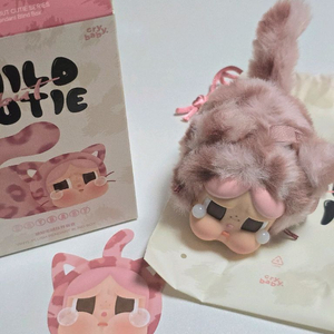 표범냥이 핑크 팝마트 크라이베이비 키링 표냥이