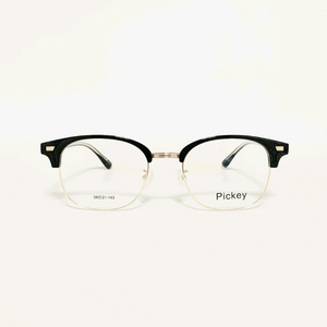 새상품 Pickey 클래식 하금테 블랙&골드 안경테