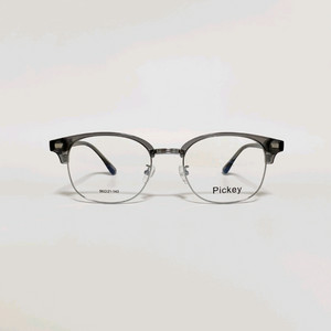 새상품 Pickey 클래식 하금테 그레이투명 안경테