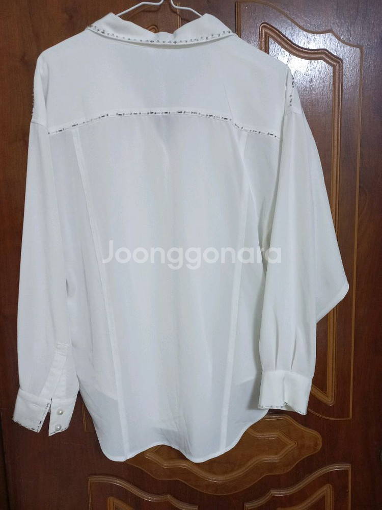 화이트 블라우스,여성 블라우스,실키한화이트블라우스,화이--3