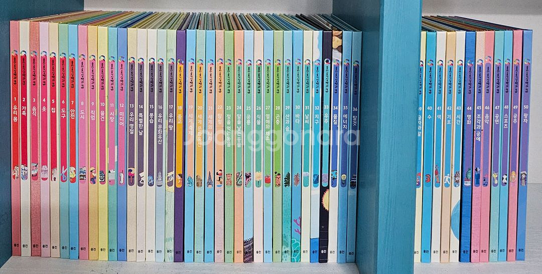 웅진북클럽 호기심백과큐 전50권 아주깨끗--0