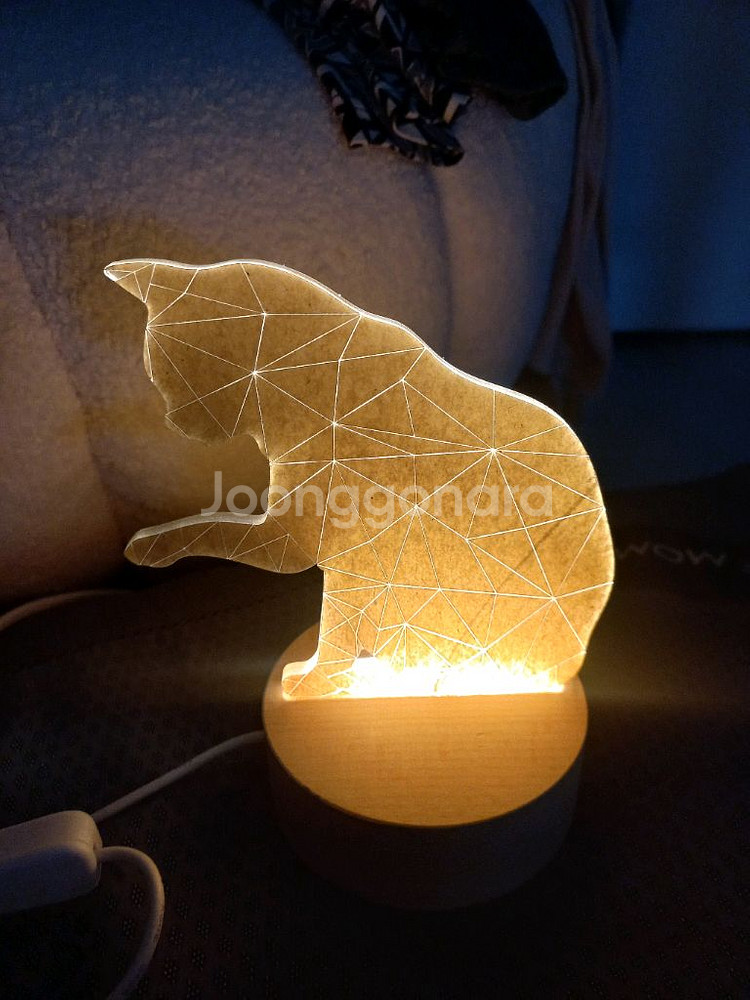 고양이아크릴무드등,고양이 무드등,스텐드,조명,스탠드--0