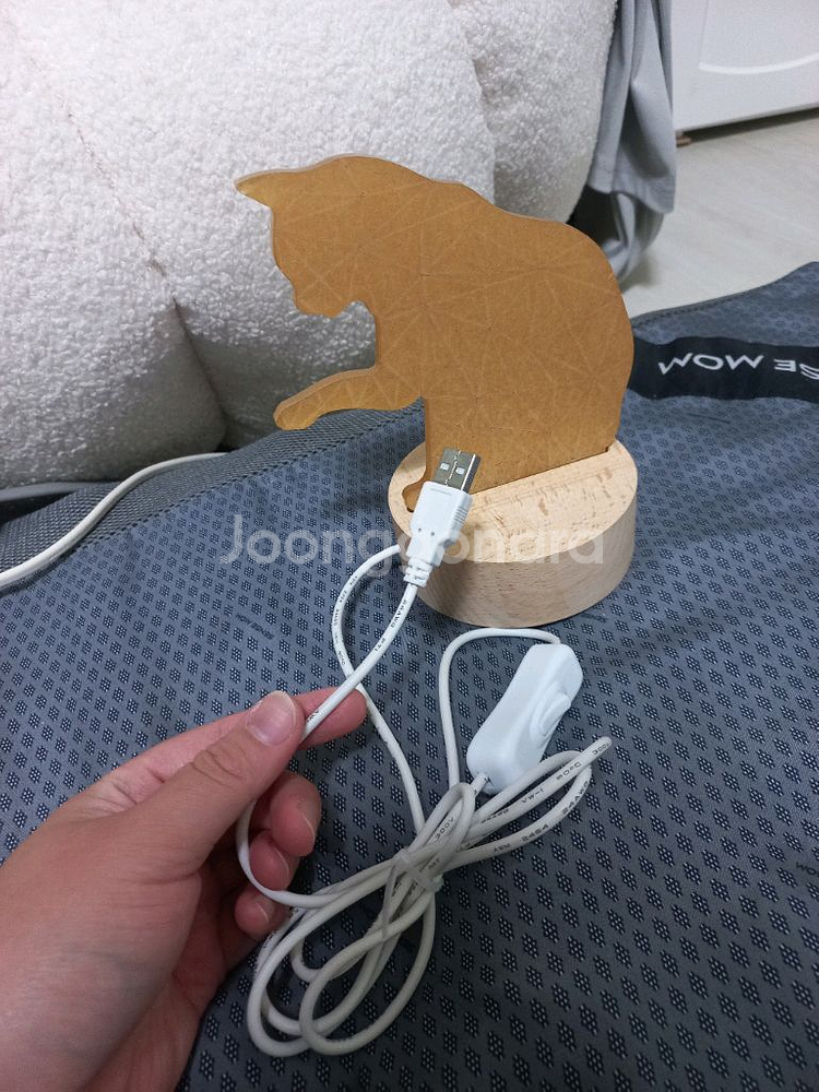고양이아크릴무드등,고양이 무드등,스텐드,조명,스탠드--1