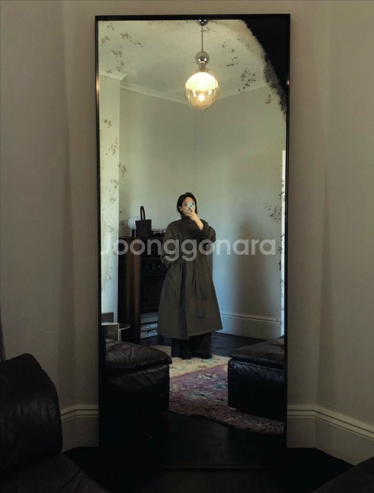 프레쉬라벨 노븐 롱 패딩 코트 (카키)--1