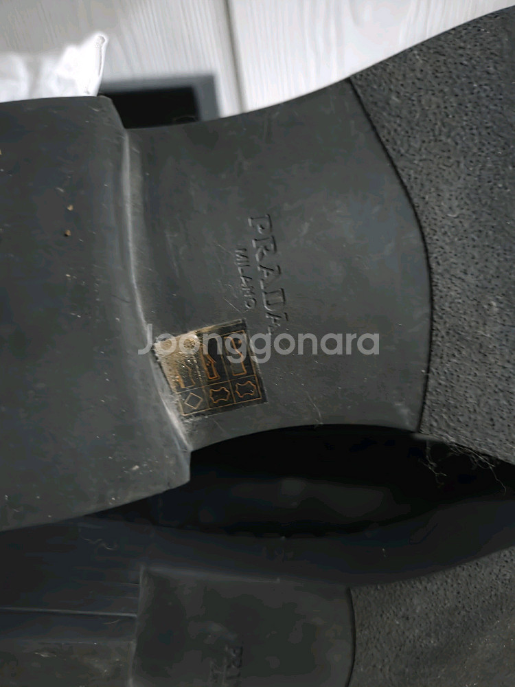 풀박스 프라다 브러쉬드 뮬 로퍼 6.5 250-2--2