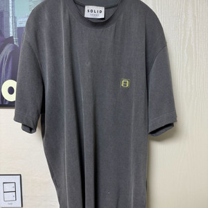 솔리드옴므 백로고 반팔 48 사이즈