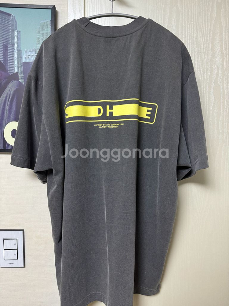 솔리드옴므 백로고 반팔 48 사이즈--1